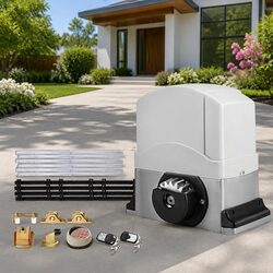 Electric Sliding Gate Opener 1200kg 4m Keypad Remote Control Automatic