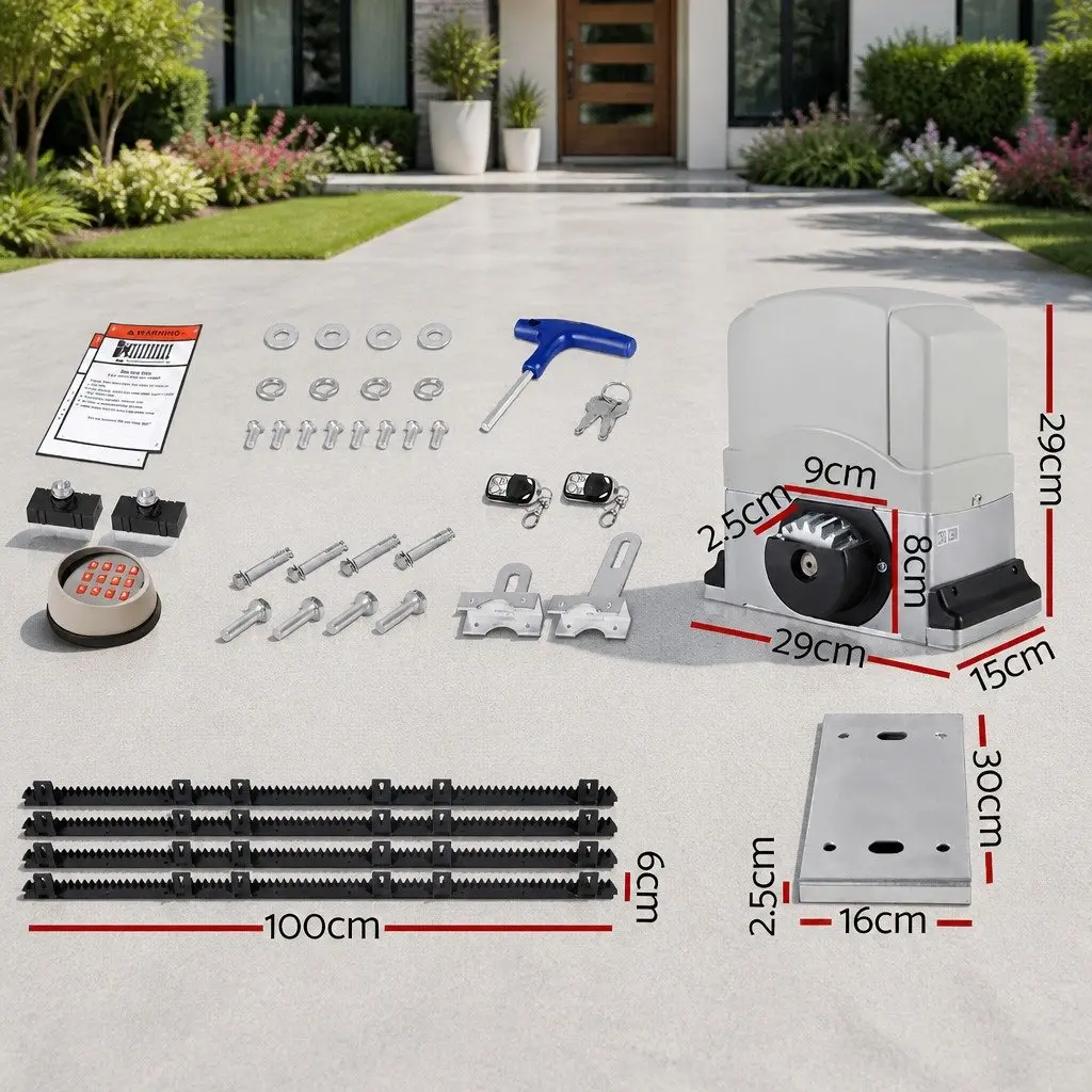 Electric Sliding Gate Opener with Remote Control