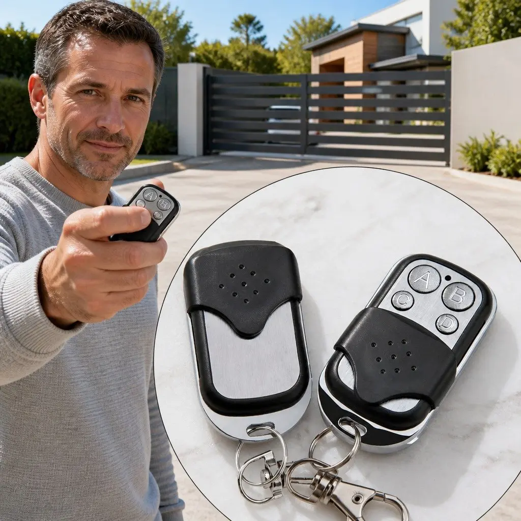 Automatic Sliding Gate Opener Motor Kit 6M Rail Keypad Remote Control 1200kg