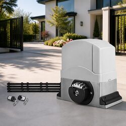 Electric Automatic Sliding Gate Opener Kit 4M 1200kg Motor Remote Control