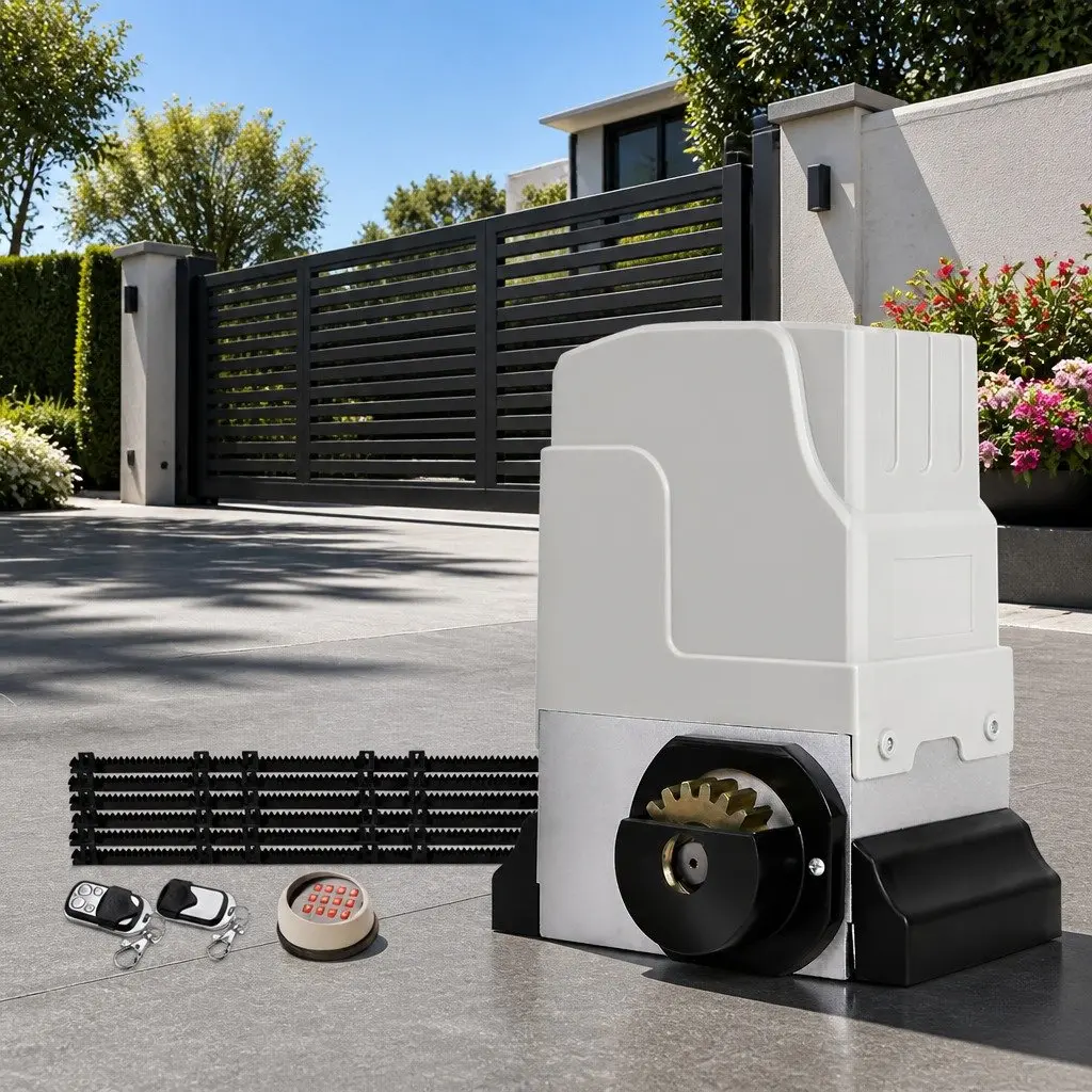 Heavy Duty 6M Automatic Sliding Gate Opener Kit with Keypad