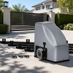 Electric Automatic Sliding Gate Opener 4M 800KG Remote Control Steel Wood Vinyl