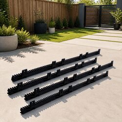 Sliding Gate Opener Rack Rail Kit Black Heavy Duty Electric Auto Remote Fence