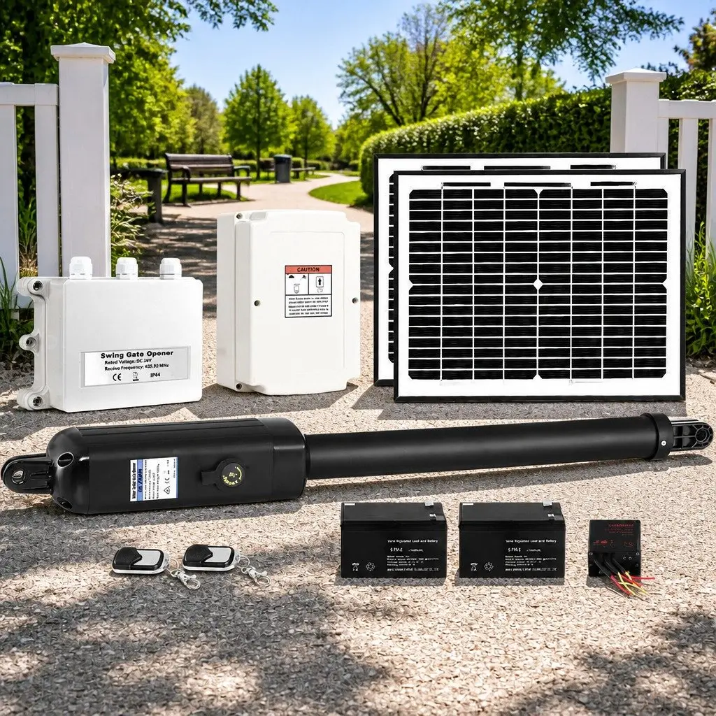 Single Swing Solar Gate Opener 500kg with Remote Control Kit