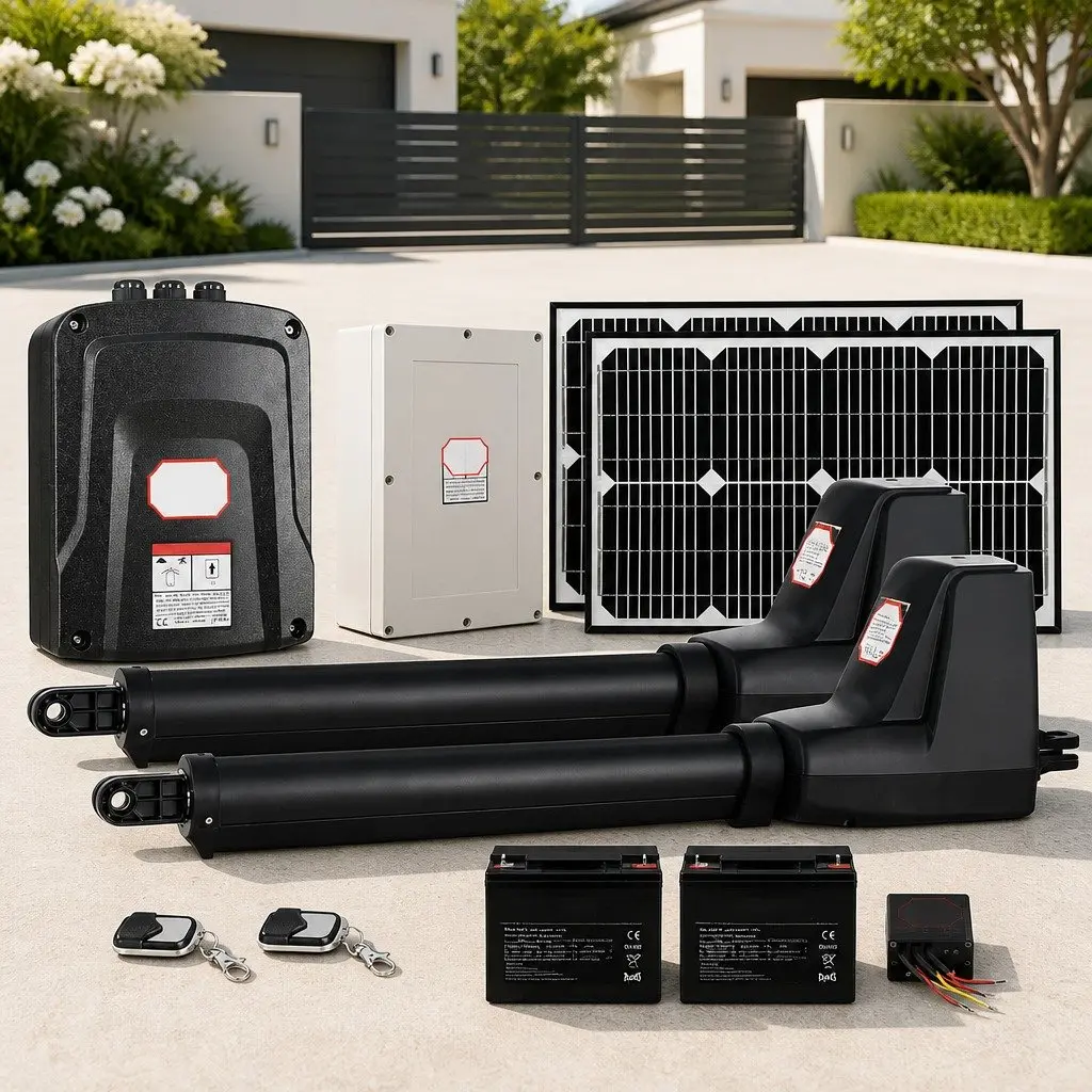 Solar Dual Swing Gate Opener with Remote Control