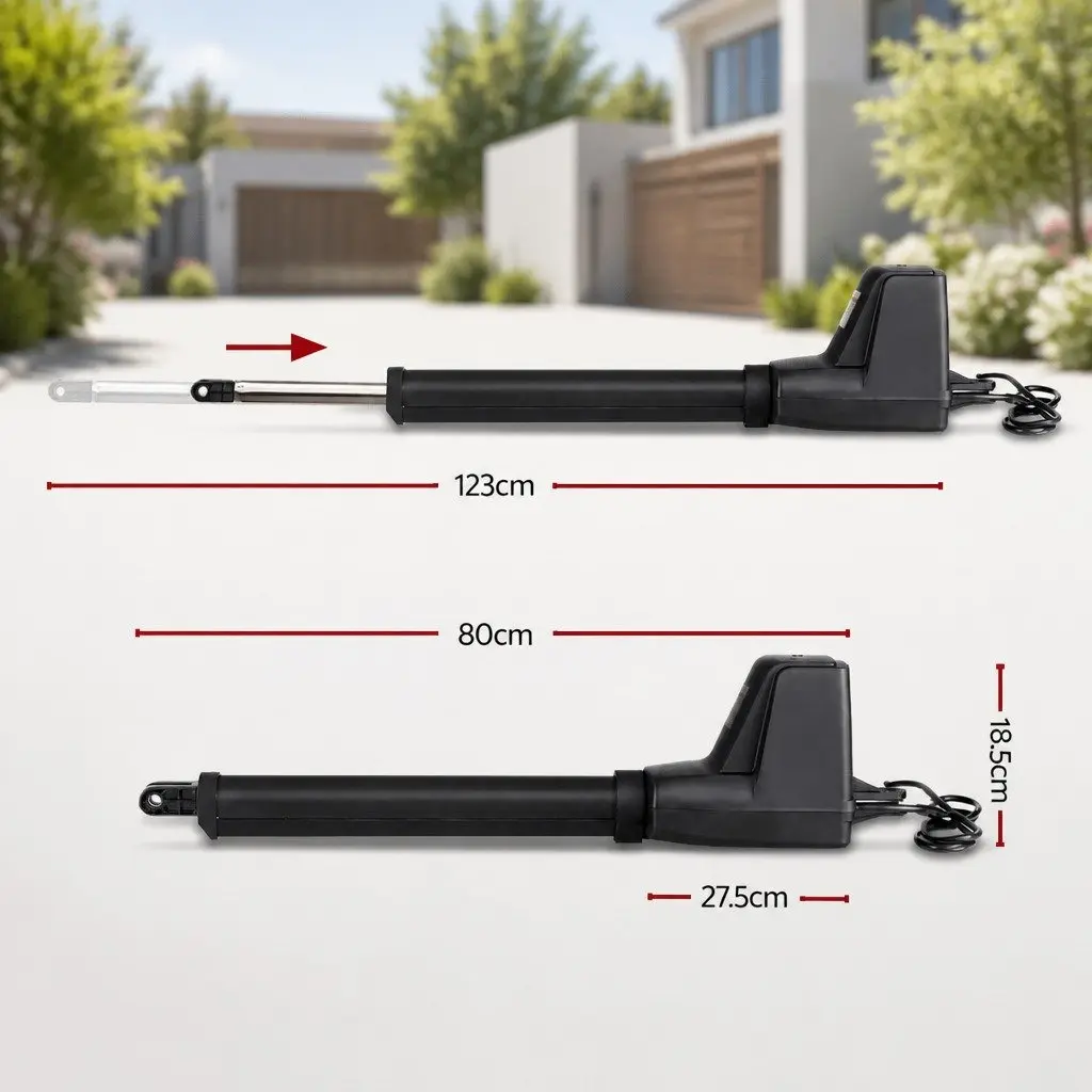 Solar Dual Swing Gate Opener with Remote Control