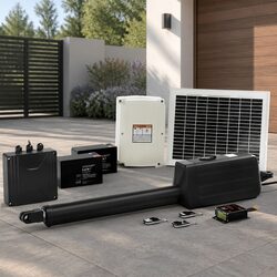 Solar Powered Automatic Gate Opener Electric 10W Single Swing Control System