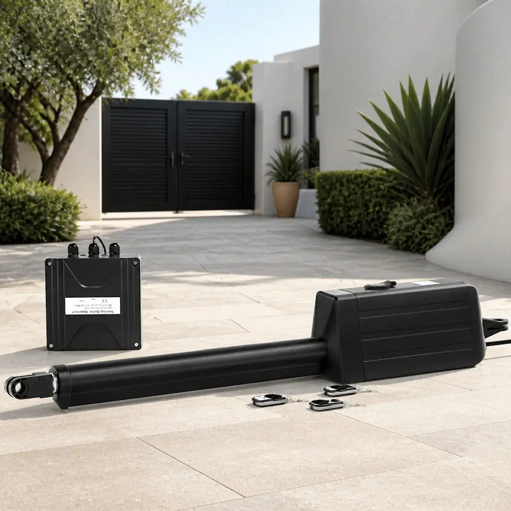 Automatic Single Swing Electric Gate Opener 300kg 5m Black