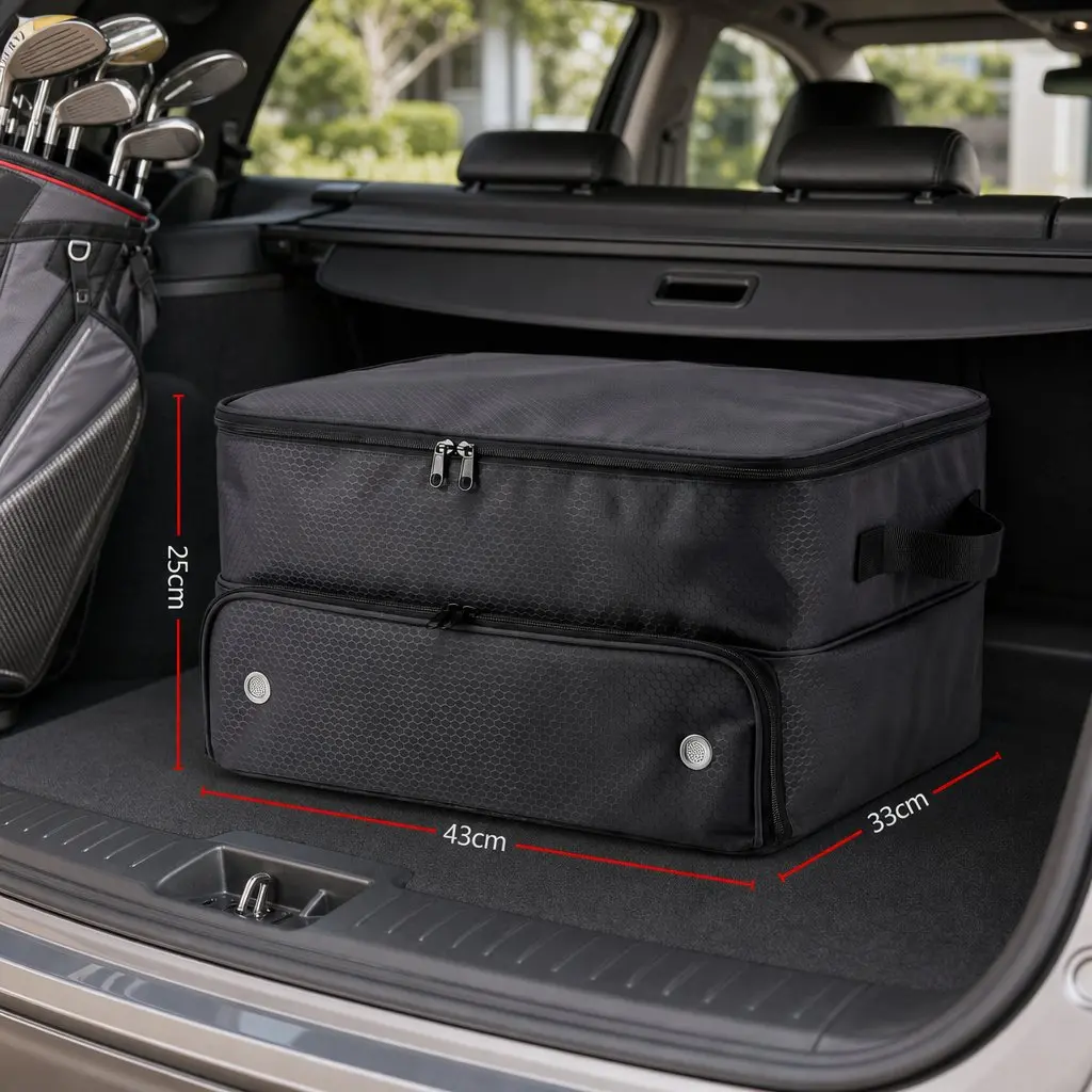 Golf Trunk Organizer with Ventilated Shoe Compartment