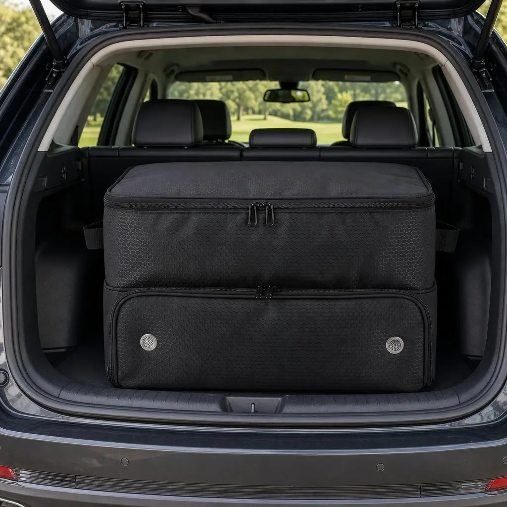 Golf Trunk Organizer with Ventilated Shoe Compartment