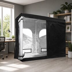 Durable Grow Tent 2.4M x 1.2M x 2M for Hydroponics