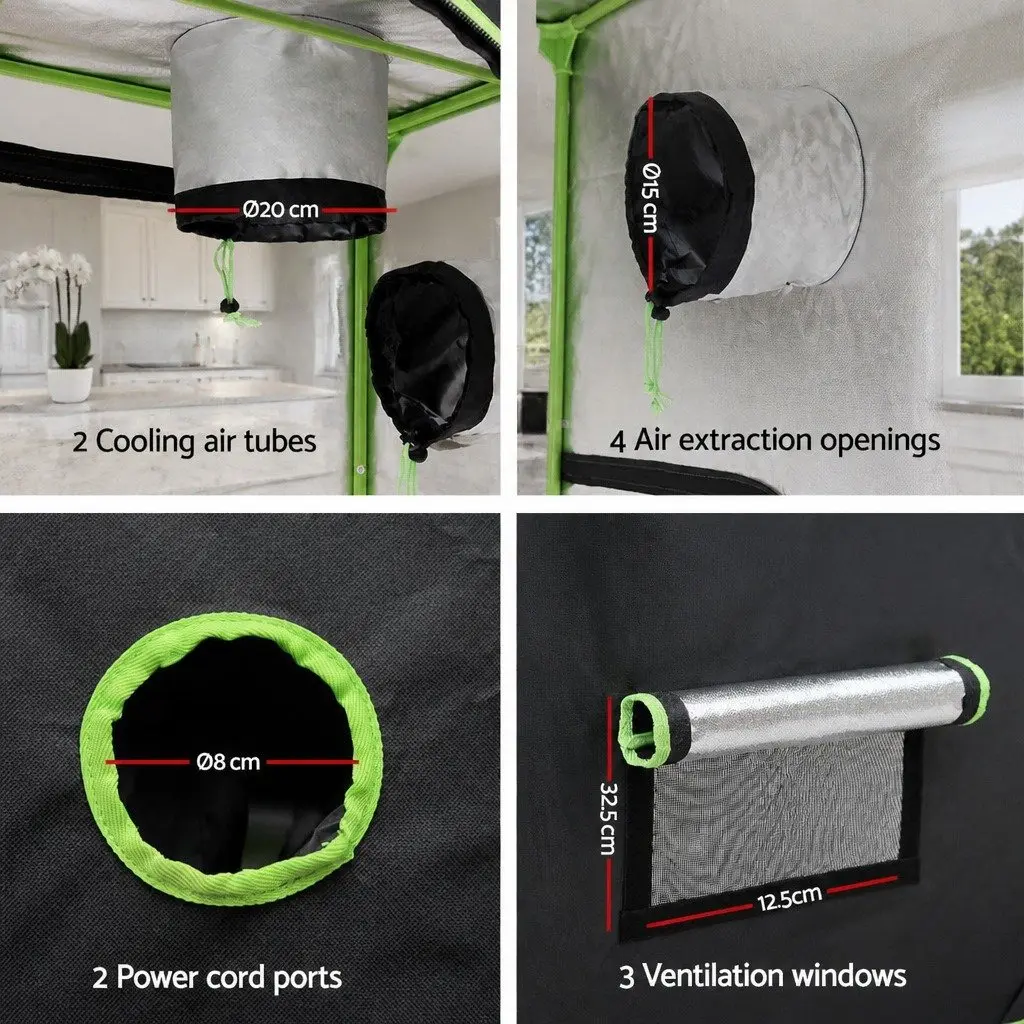 Hydroponic Grow Tent 90x50x160cm Setup Kit