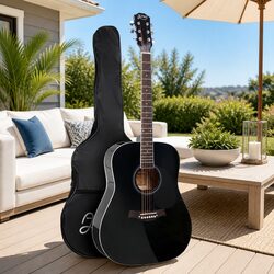 41 Inch Dreadnought Acoustic Guitar in Black