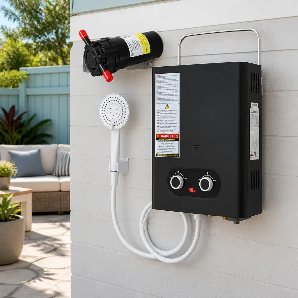 Portable LPG Water Heater for Outdoor Showers