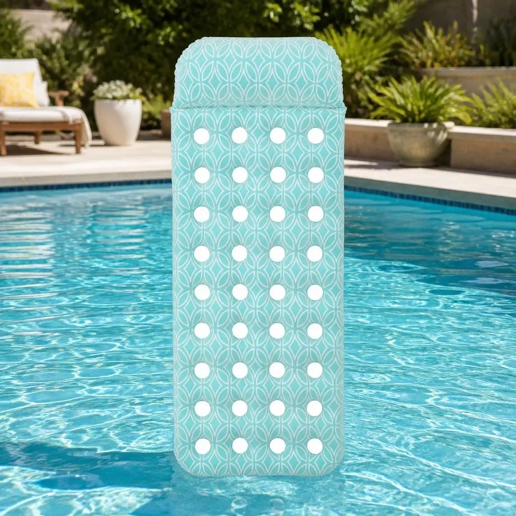 Inflatable Water Lounger 1.98m with Plush Surface