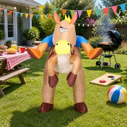 Durable Inflatable Cowboy Costume for Adults