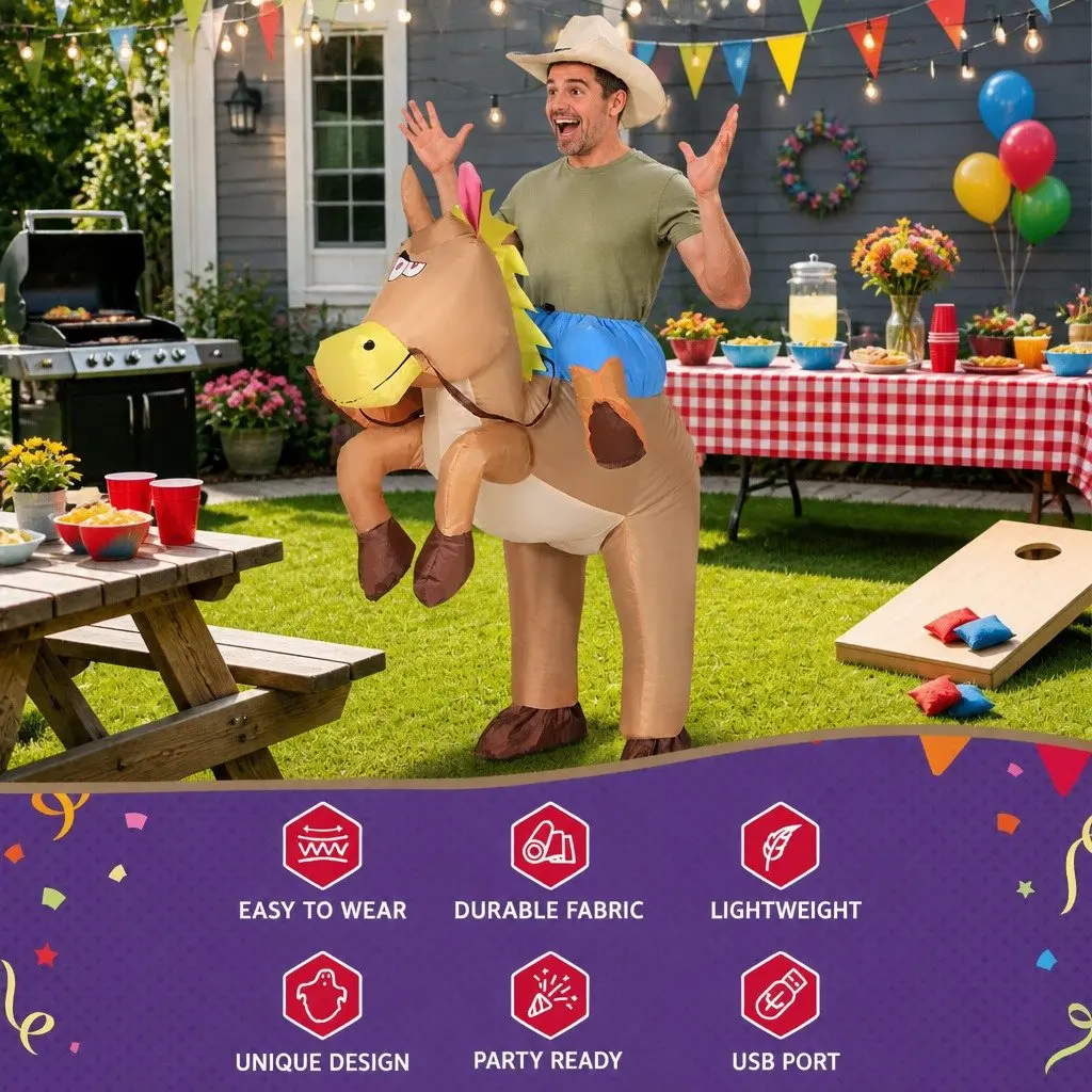 Inflatable Cowboy Costume for Adults