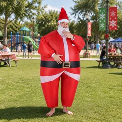 Durable Inflatable Santa Claus Costume for Adults