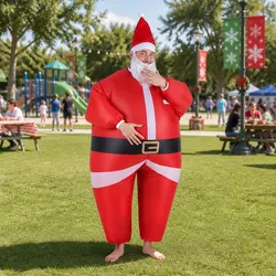 Durable Inflatable Santa Claus Costume for Adults