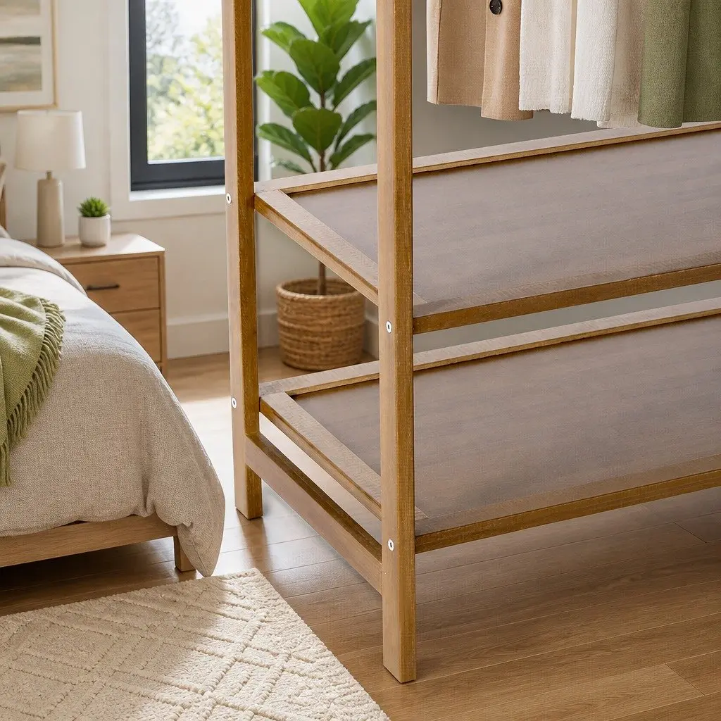 Clothes Rack Garment Airer with Adjustable Shelves
