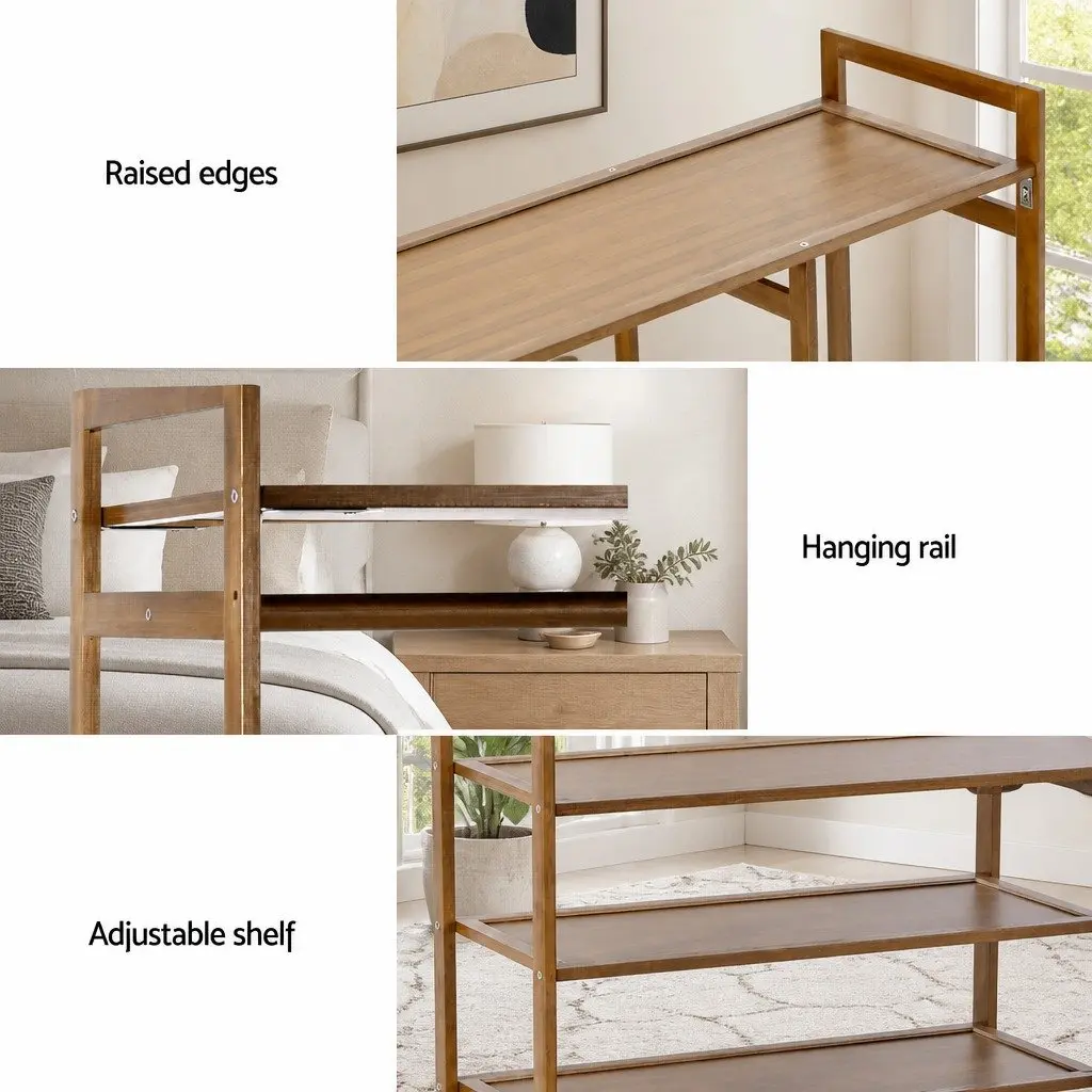 Clothes Rack Garment Airer with Adjustable Shelves