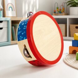 Durable Wooden Tambourine for Kids' Rhythm Play