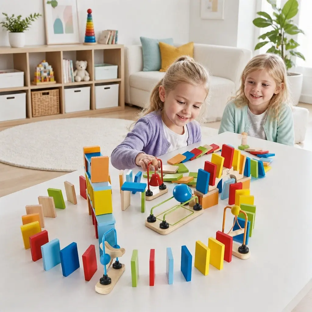 Dynamo Dominoes Set 107pc Interactive Chain Reaction Domino Blocks STEM