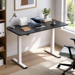 Electric Standing Desk Motorised Dual Motor Height Adjustable Home Office 140cm