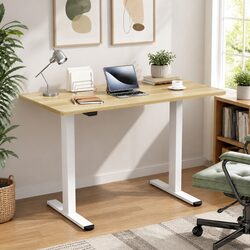 Dual Motor Standing Desk with 140CM White Oak Top