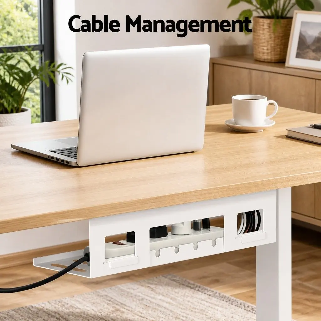 Height Adjustable Electric Sit Stand Desk with Touch Control