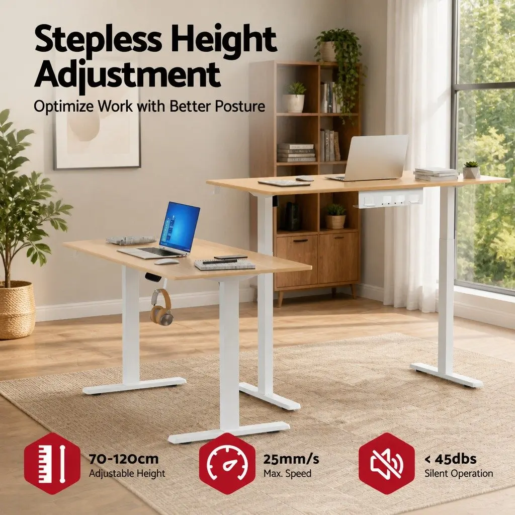 Height Adjustable Electric Sit Stand Desk with Touch Control
