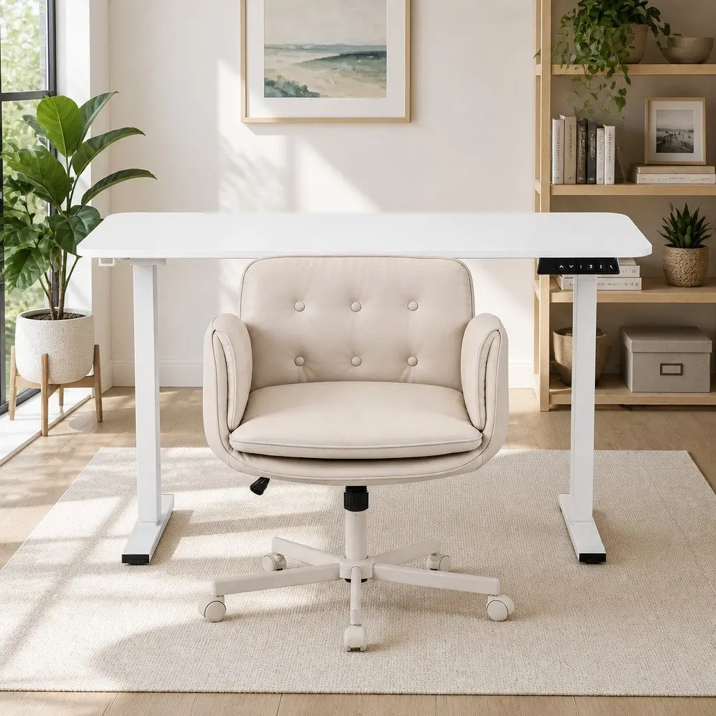 Electric Standing Desk and Ergonomic Chair Set