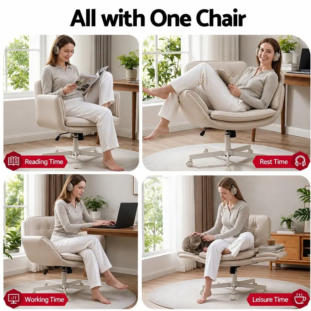 Electric Standing Desk and Ergonomic Chair Set