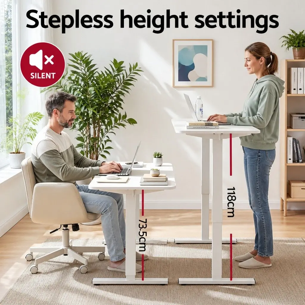 Electric Standing Desk and Ergonomic Chair Set