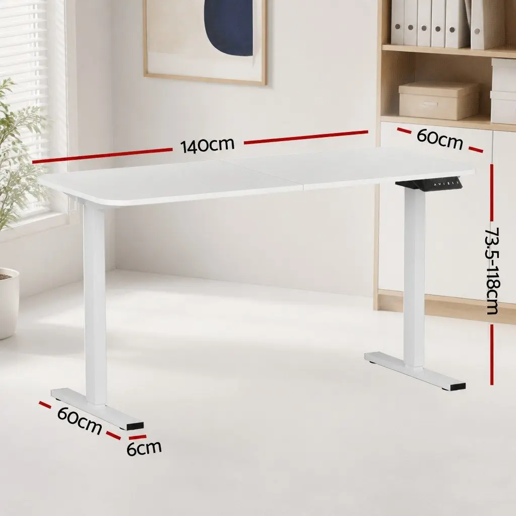 Electric Standing Desk 140cm Adjustable Height