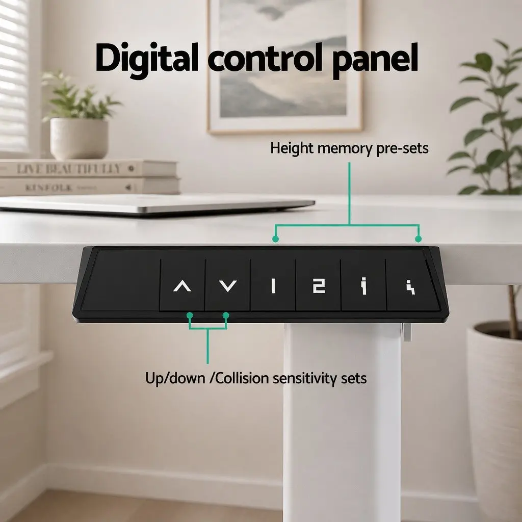 Electric Standing Desk 140cm Adjustable Height