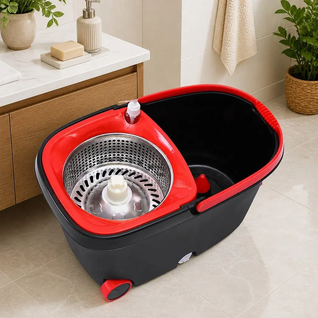 Mop Bucket Set with 360° Rotating Head