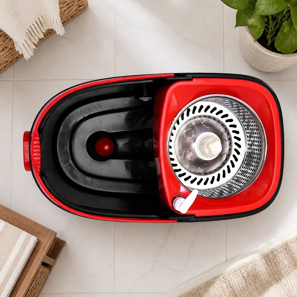 Mop Bucket Set with 360° Rotating Head