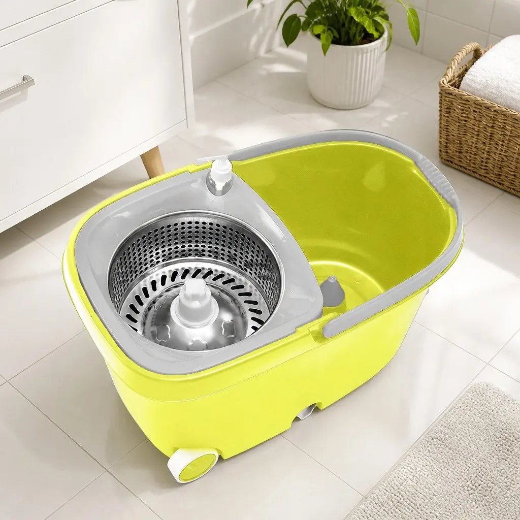 Mop Bucket Set with 360° Rotatable Head