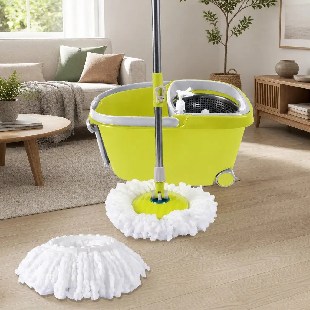 Mop Bucket Set with 360° Rotatable Head