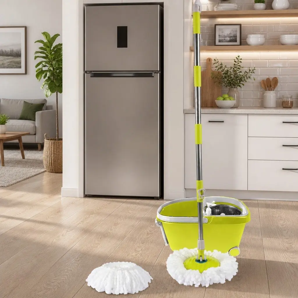Mop Bucket Set with 360° Rotatable Head