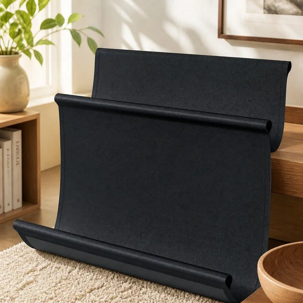 3-Tier Record Player Stand E1 Grade Particle Board Steel Brown and Black