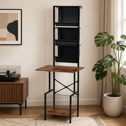 Premium Tall Vinyl Record Player Stand for 200 Albums
