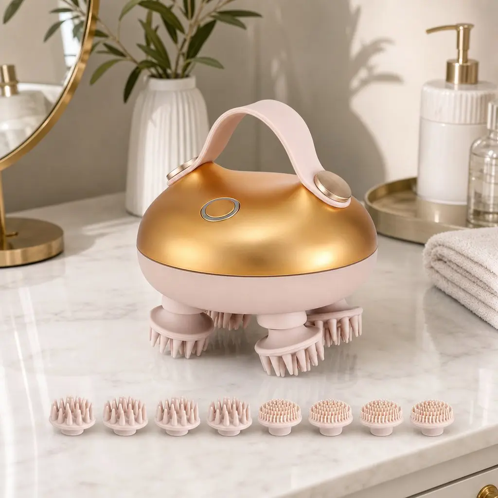 Portable Rechargeable Scalp Massager for Stress Relief