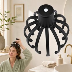 Head Massager Cordless Hands-Free Scalp Electric Vibration 360 Degree Portable