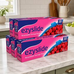Ezy Slide Large Storage Bags 10pk x5 Durable Closure