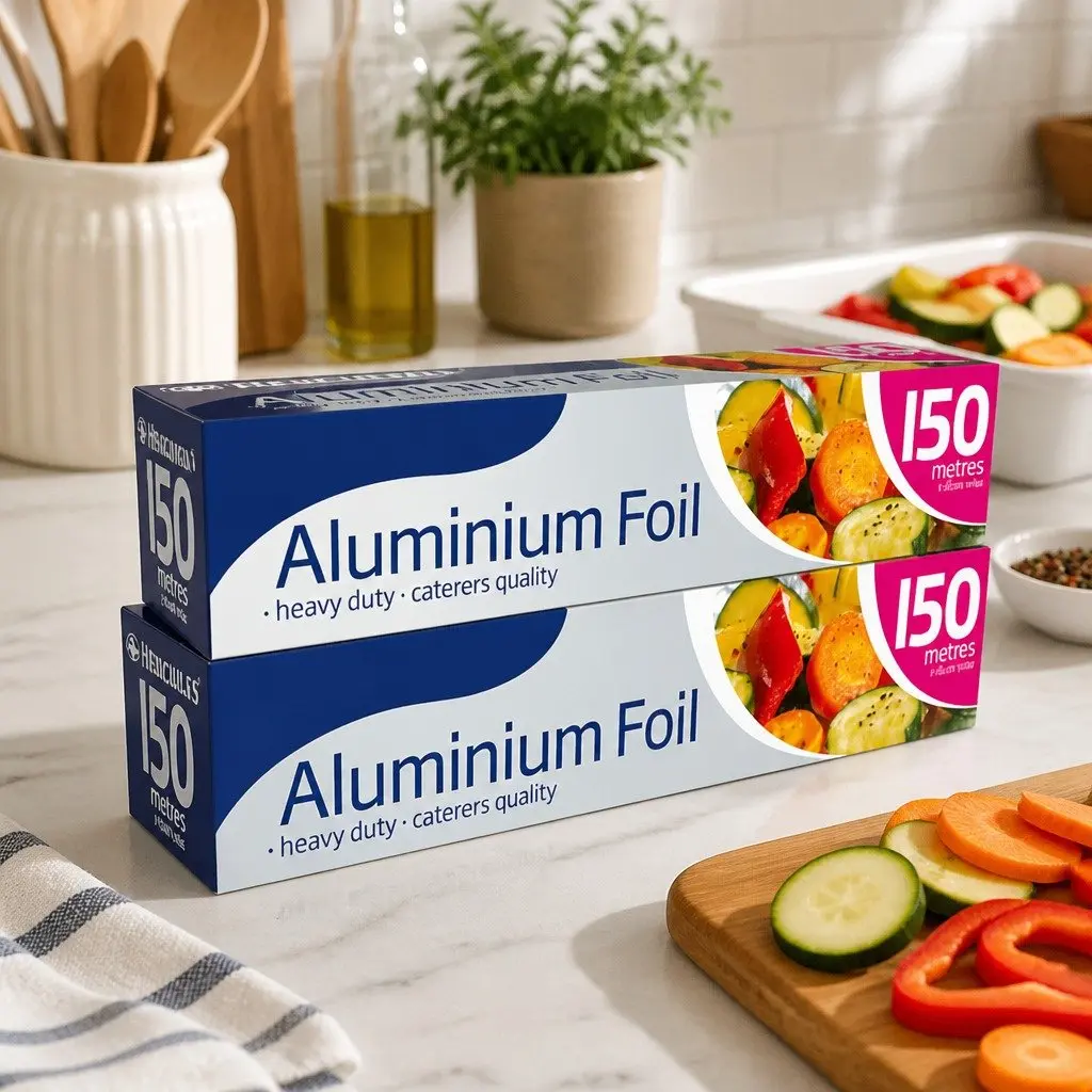 Heavy Duty Aluminium Foil Roll 150m x 30cm for Cooking
