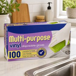 High-Quality Multipurpose Vinyl Gloves 100 Pack