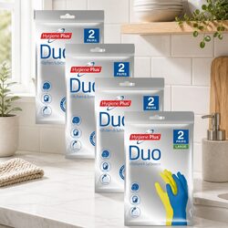 Durable Large 2pk Kitchen and Bathroom Gloves for Cleaning
