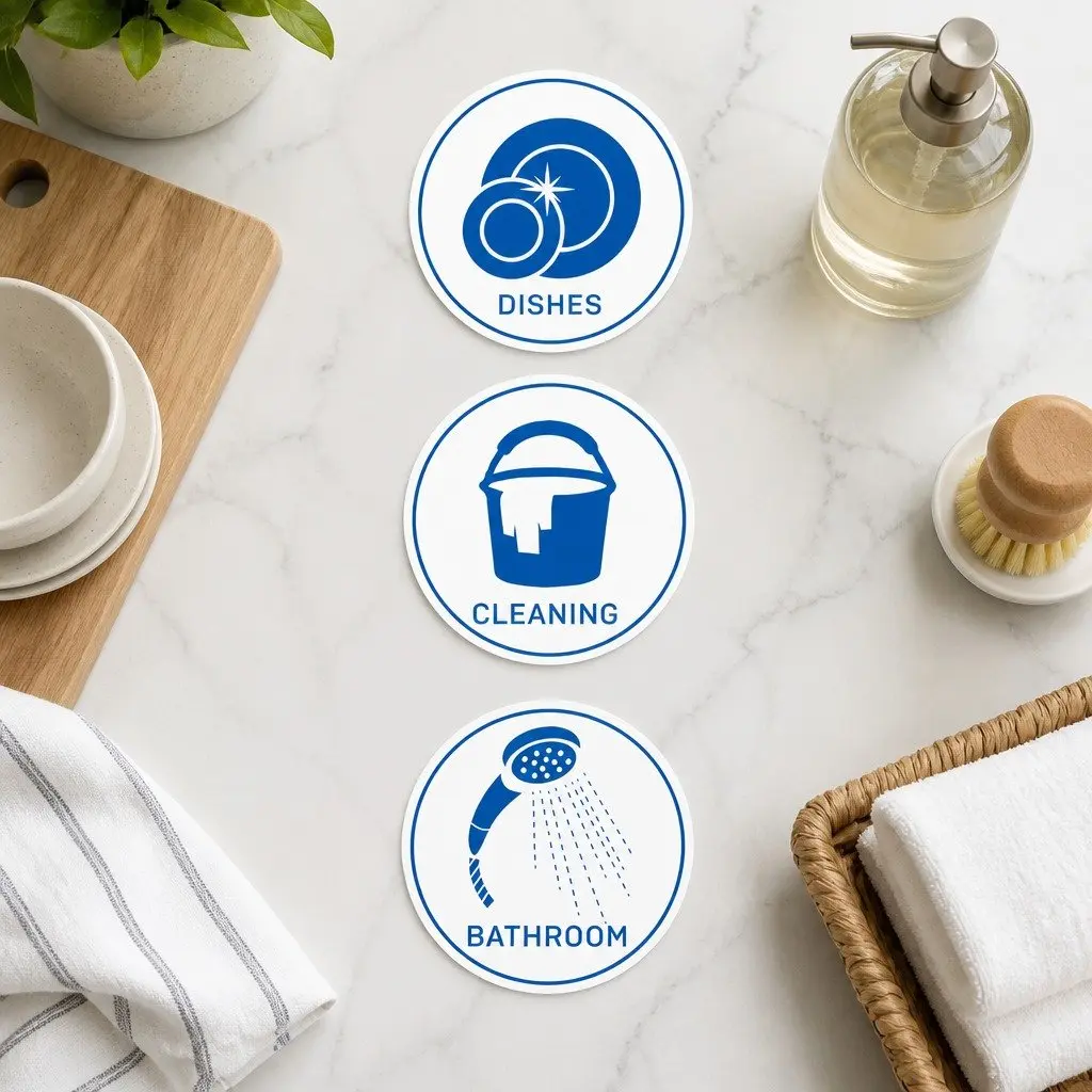Large Cleaning Gloves for Kitchen and Bathroom Use